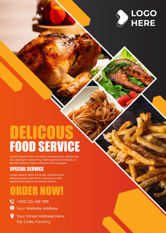 Modèles De Conception De Flyer De Restaurant Et…