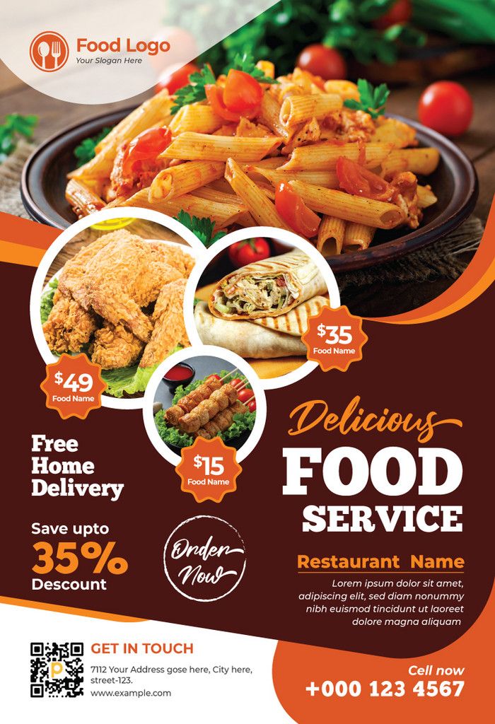 Modern Restaurant Flyer Template…