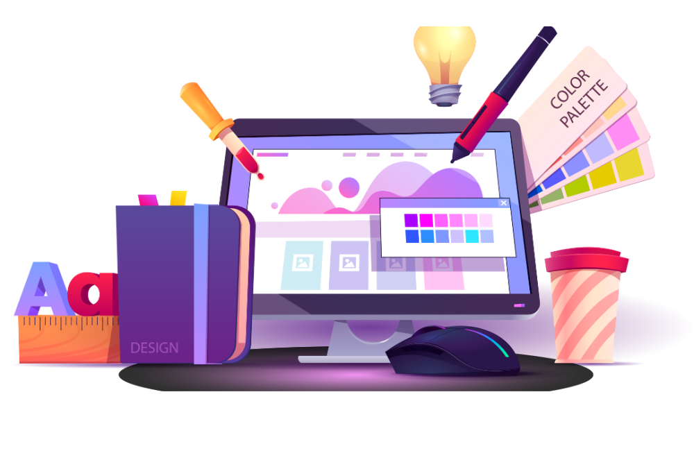 Purple Playful Website Design and Development Services Instagram Post